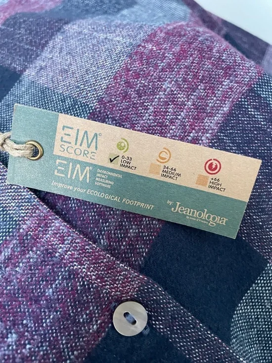 Carbon 2 Cobalt Womans shirt medium Winterberry Plaid Button-Down - Picture 4 of 8